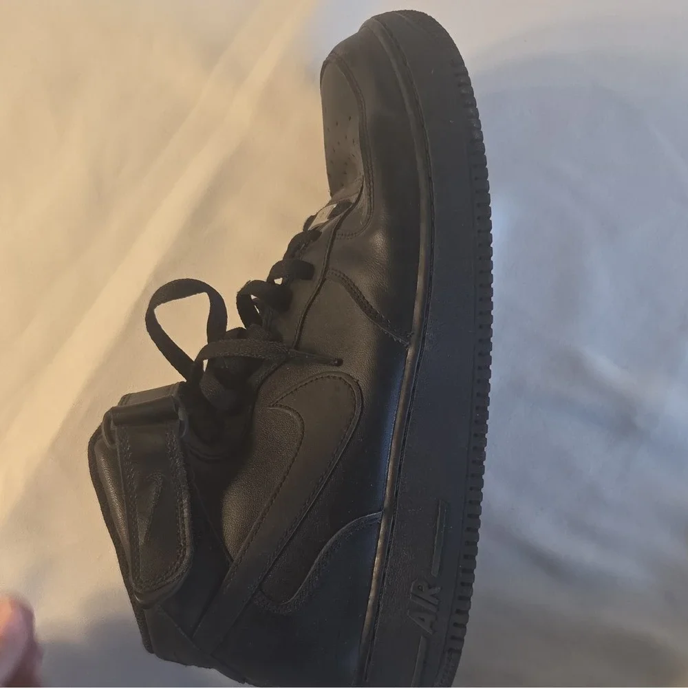 Nike Air Force 1 Men's High Top Black Lace-Up Athletic Sneaker